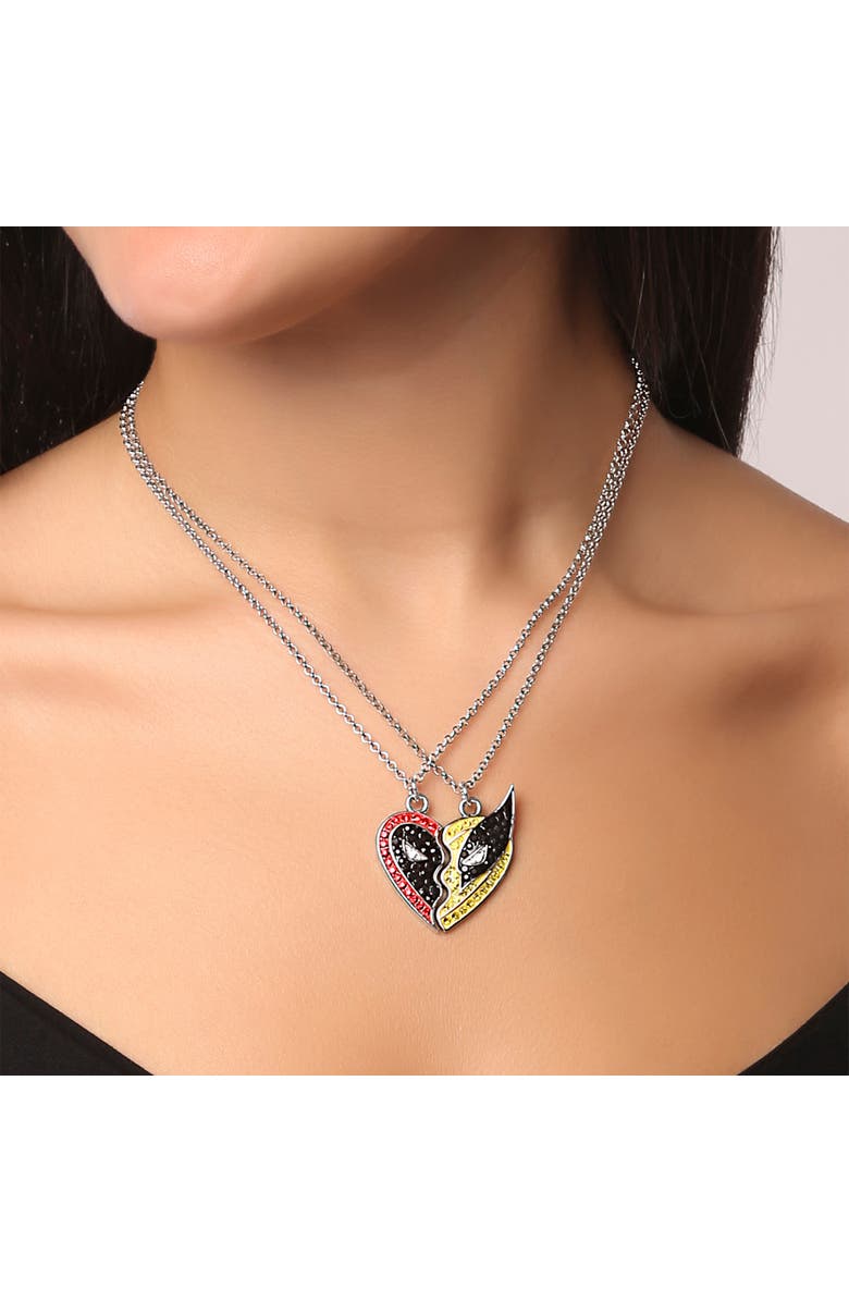 Marvel Deadpool and Wolverine Necklace, Set of 2, 16+3, Alternate, color, Multi