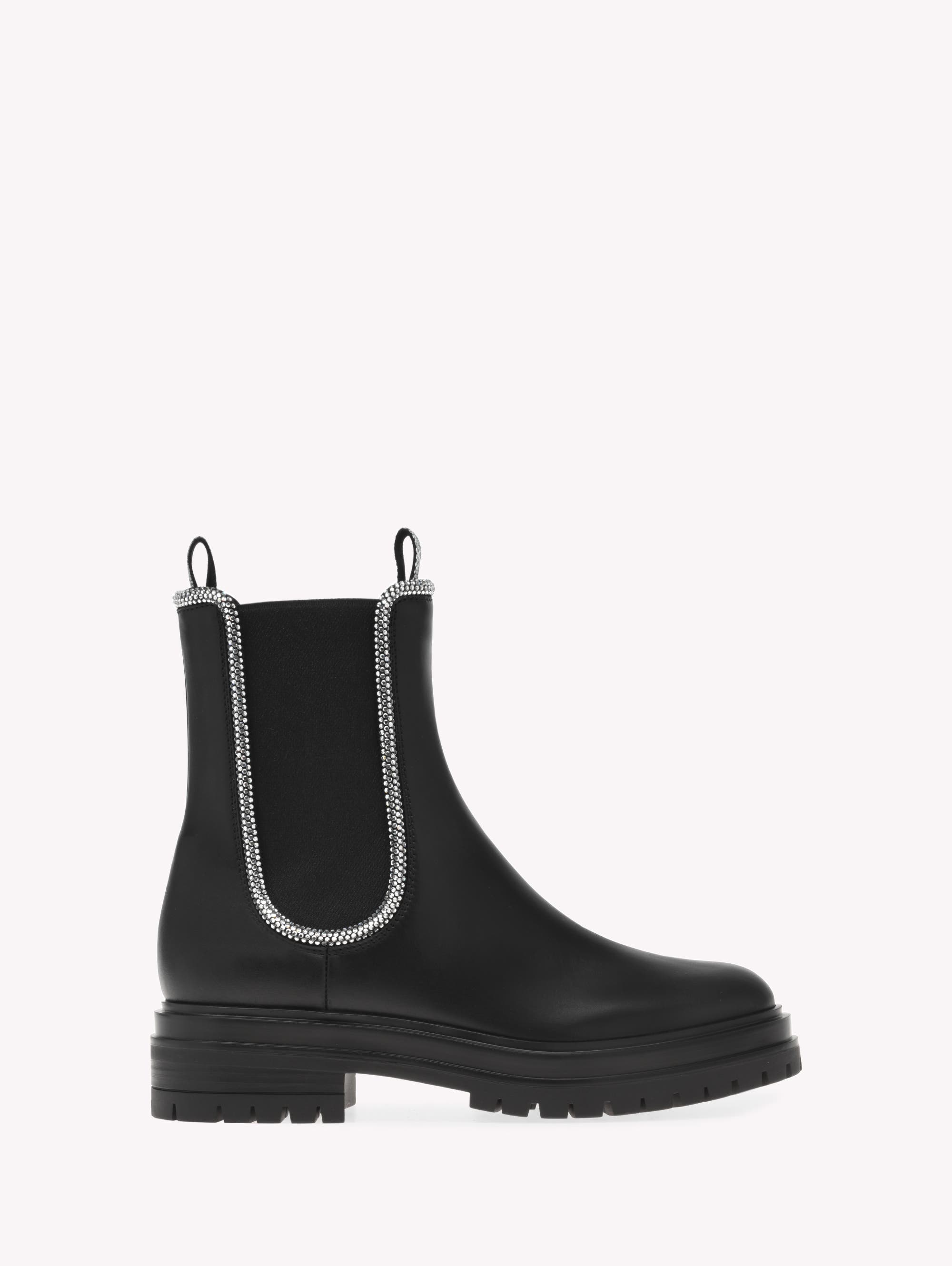 Gianvito Rossi Crystal Chester Bootie, Main, color, 