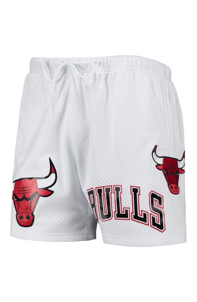 PRO STANDARD Men's Pro Standard White Chicago Bulls 6x NBA Finals Champions Mesh Capsule Shorts, Alternate, color, 