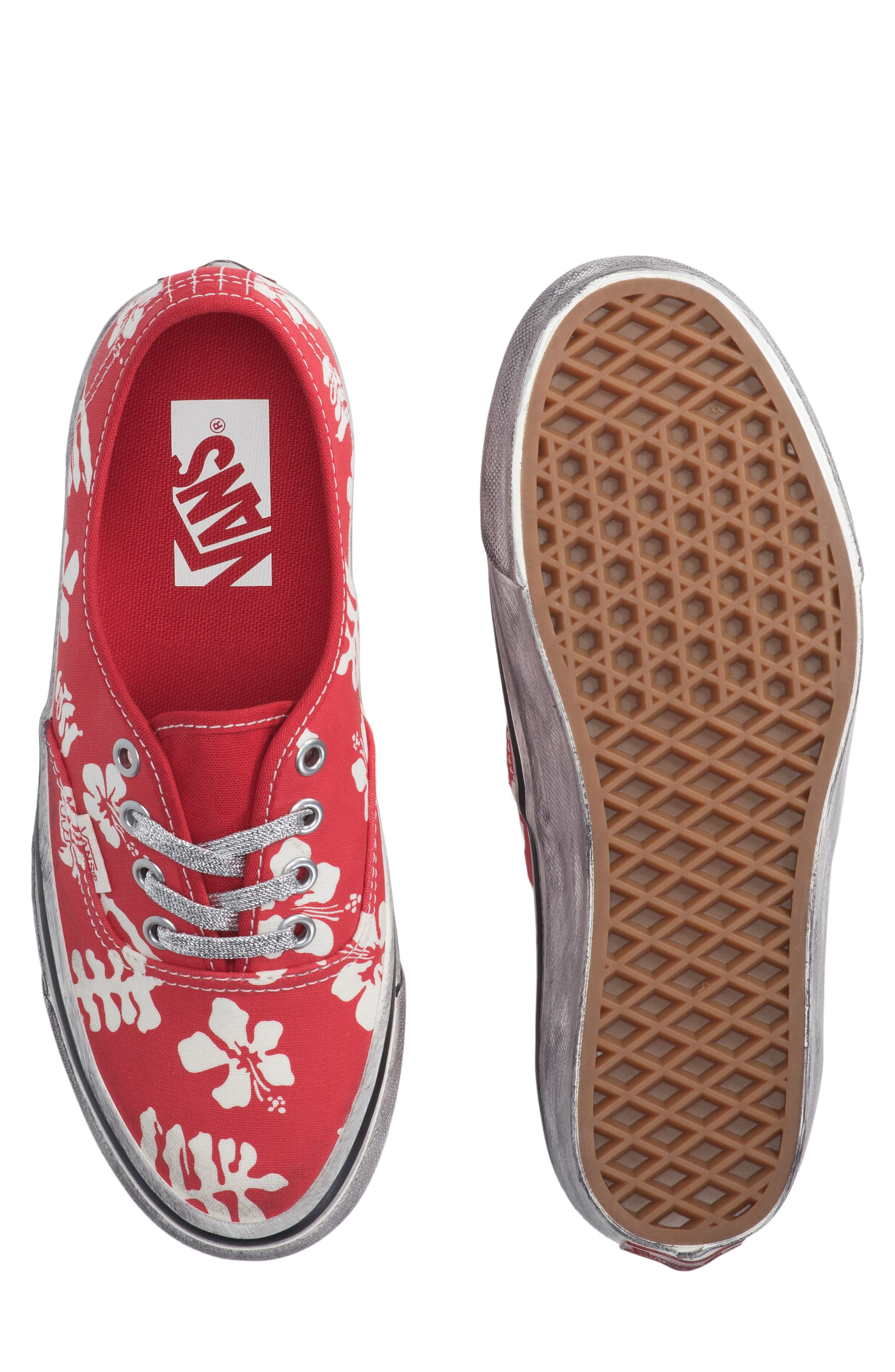 Vans Premium Authentic Sneaker, Alternate, color, Red