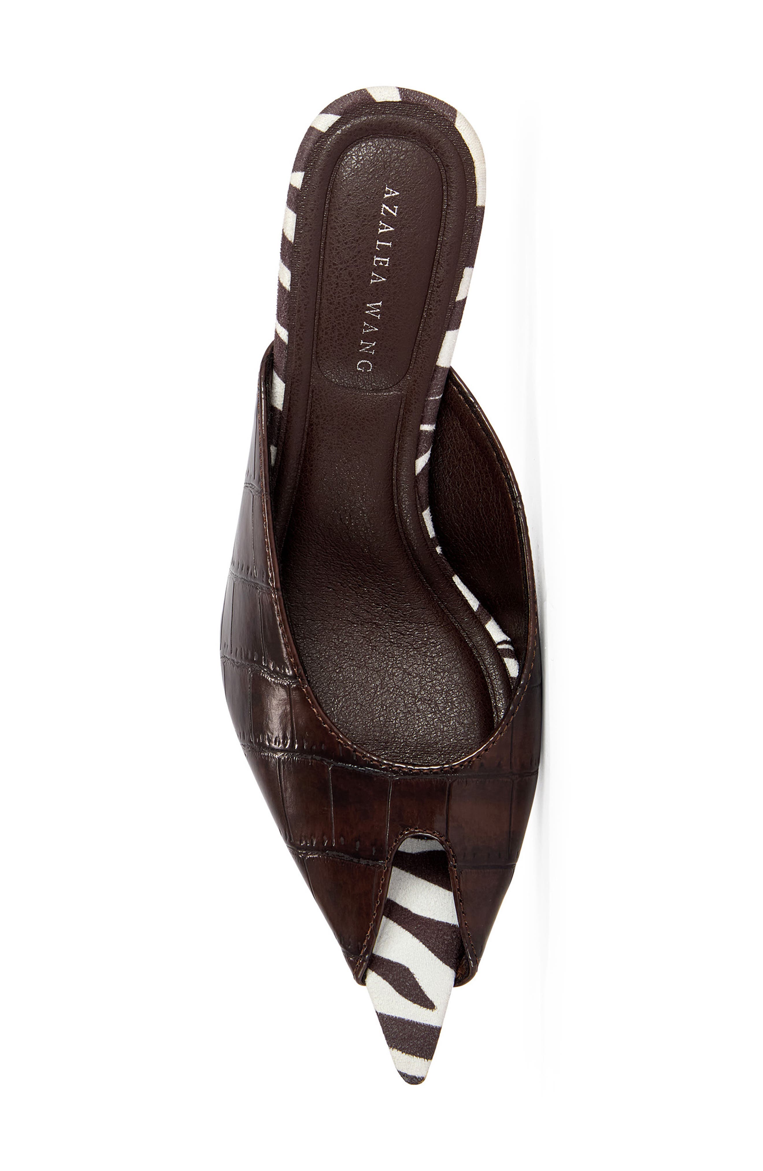 Montserrat Peep Toe Mule, Alternate, color, BROWN MULTI