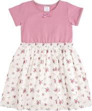 Sweet Wink Rose Bow Short Sleeve Tutu Dress