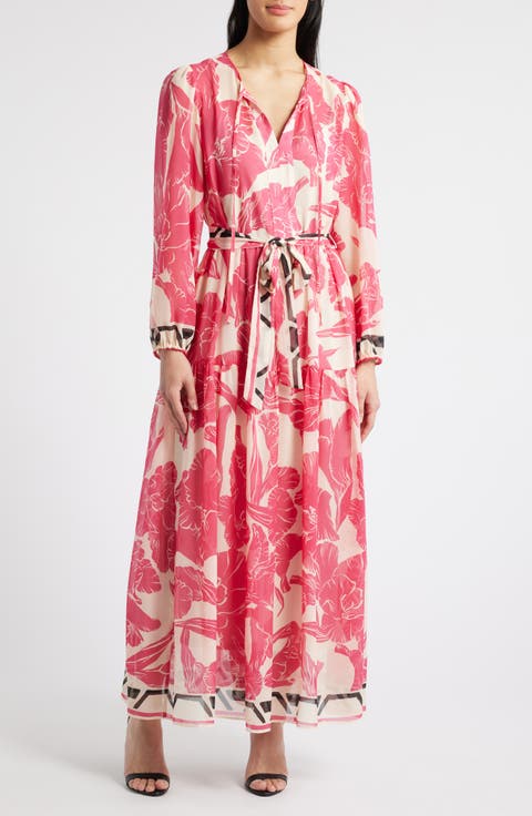 Julia Jordan Embroidered Maxi Dress Julia Jordan Women's Blue Satin Maxi  Dress