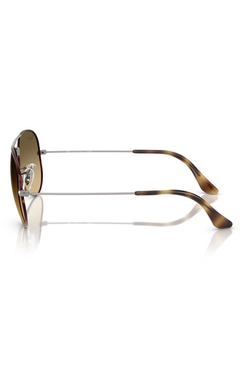 Ray-Ban Original 62mm Aviator Sunglasses, Alternate, color, Black Havana