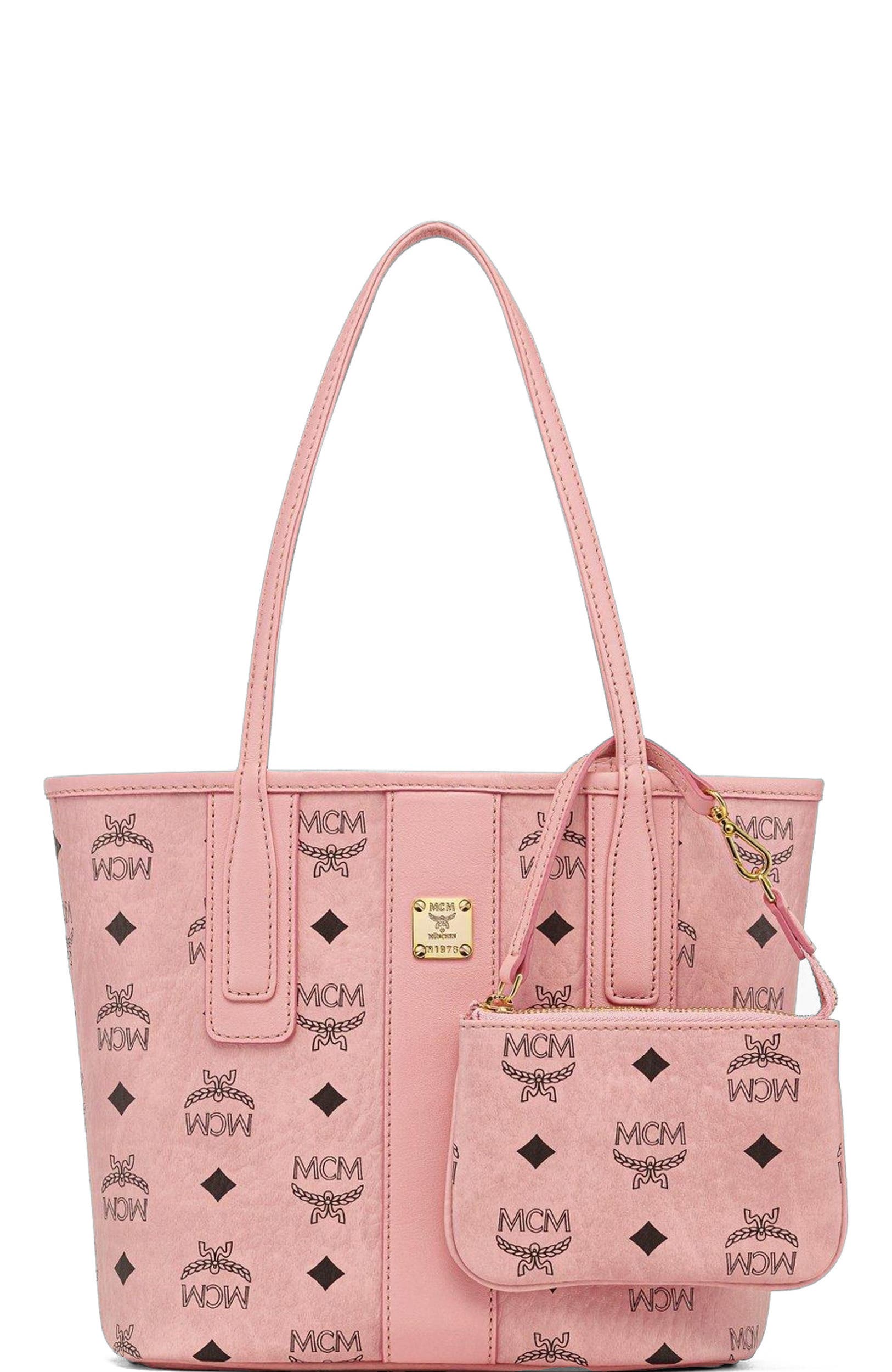 MCM Small Liz Shopper in Visetos, Main, color, 