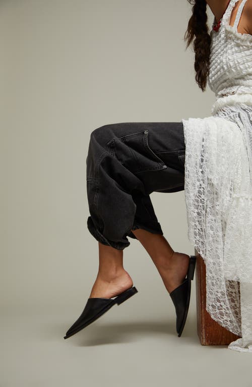 Free People Women's Becky Pointed Toe Mules In Black