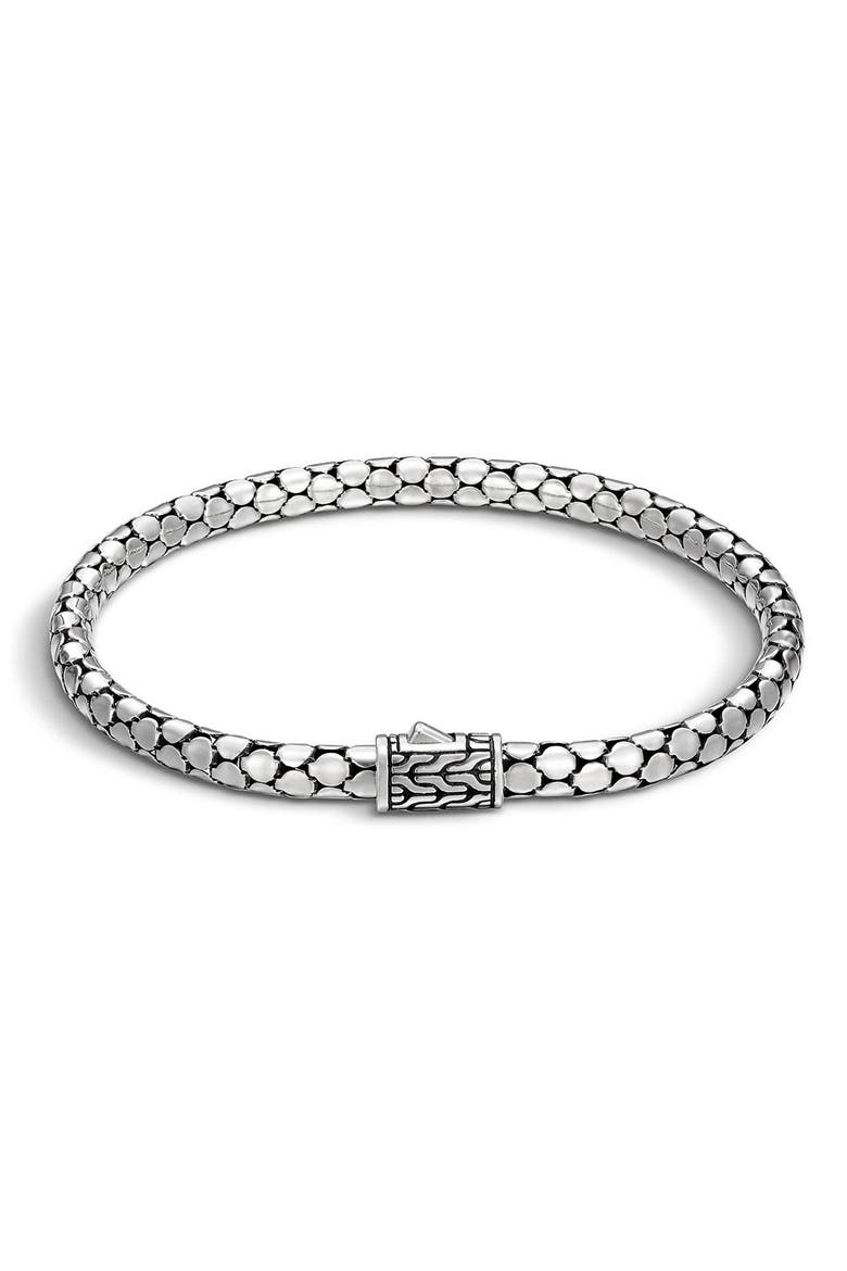 Dot 4.5mm Bracelet, Main, color, SILVER