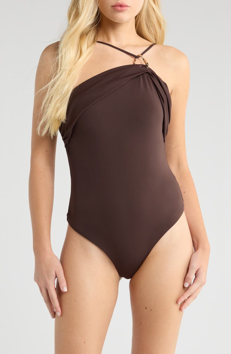 Asymmetric One-Piece Swimsuit