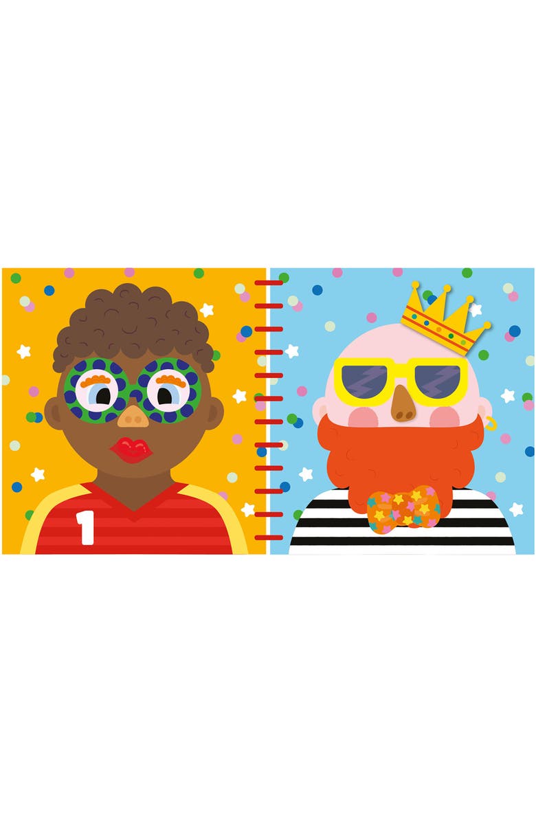 Buddy & Barney Reusable Silicone Sticker Book, Silly Faces, Kids 3+, Alternate, color, Multicolored