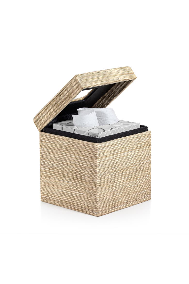 Araba Raffia Tissue Cover, Alternate, color, BEIGE