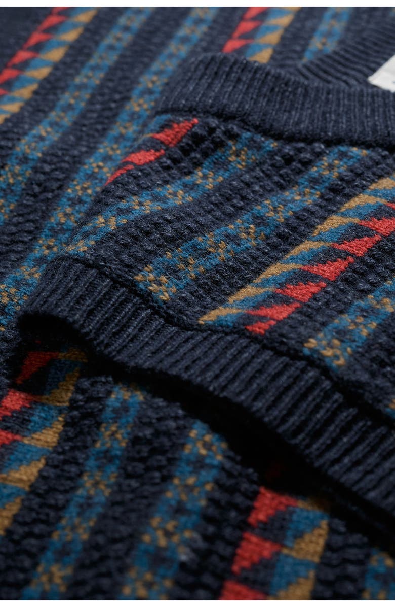 Seasalt Cornwall Walt Fair Isle Wool Blend Vest, Alternate, color, 