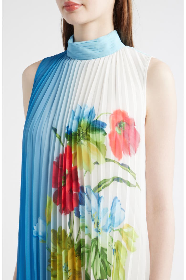 The Reilley Pleated Maxi Dress, Alternate, color, BLOOM PRINT