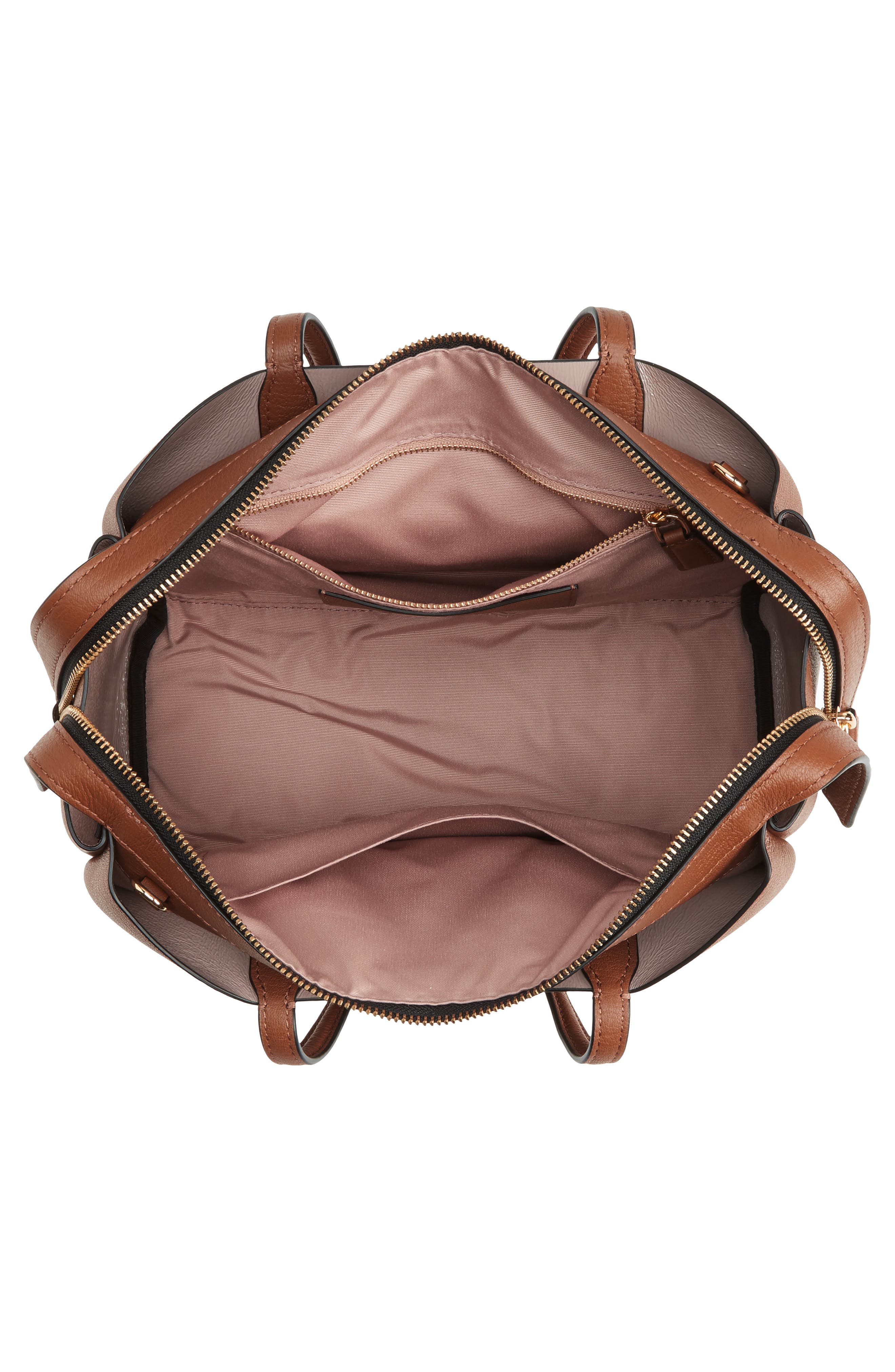The Protegé Mini Leather Tote, Alternate, color, BROWN