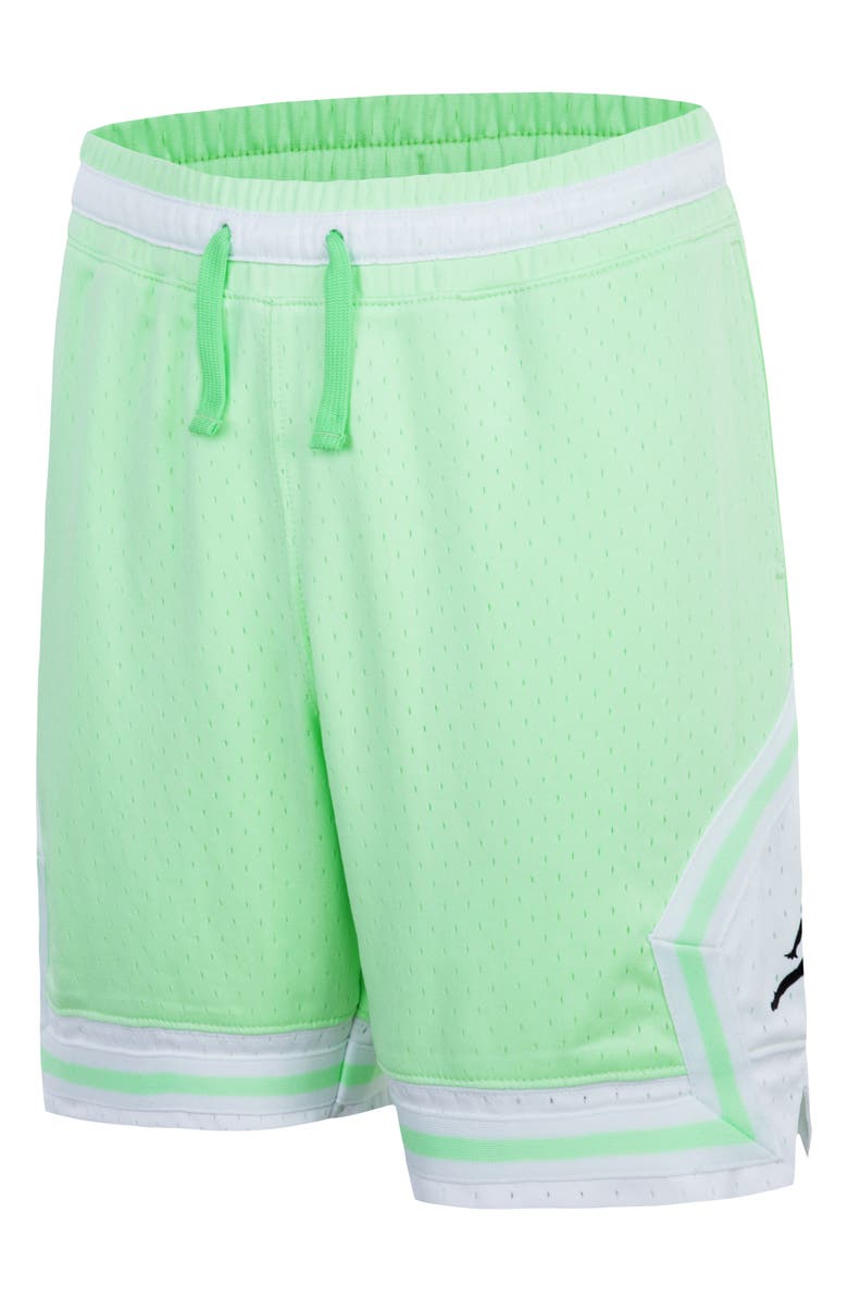 Jordan Kids' Dri-FIT Sport Diamond Mesh Basketball Shorts, Alternate, color, Vapor Green