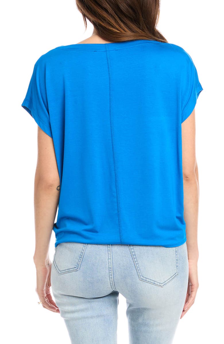 Karen Kane Boat Neck Tie Front Top, Alternate, color,