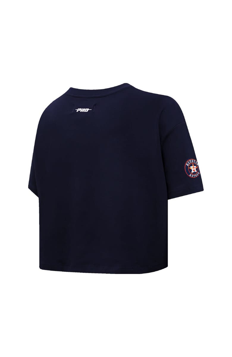 PRO STANDARD Women's Pro Standard Navy Houston Astros Painted Sky Boxy Cropped T-Shirt, Alternate, color, Navy