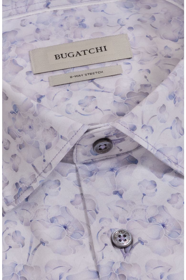 Miles OoohCotton® Print Short Sleeve Button-Up Shirt, Alternate, color, ORCHID