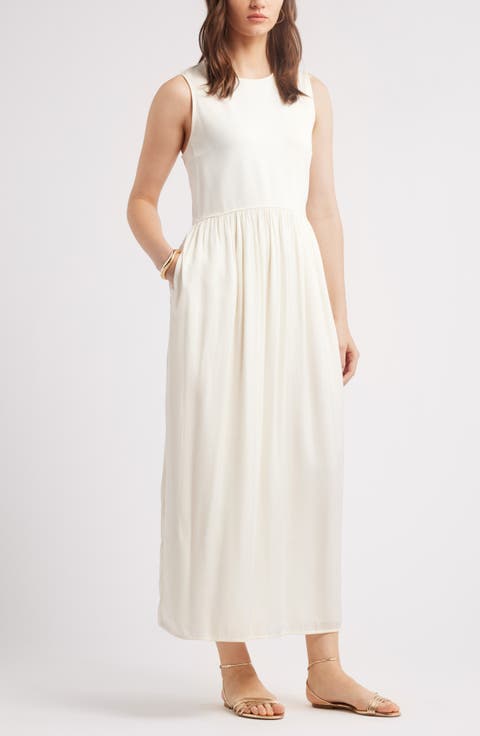 Sleeveless Mixed Media Dress