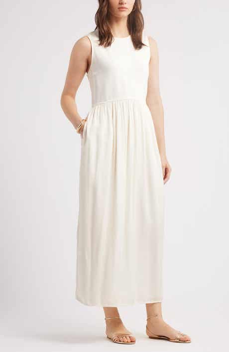 Nordstrom Sleeveless Mixed Media Dress