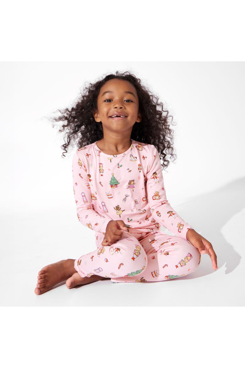 Kids' Nutcracker Pink Set of 2 Piece Pajamas, Alternate, color, Nutcracker Pink