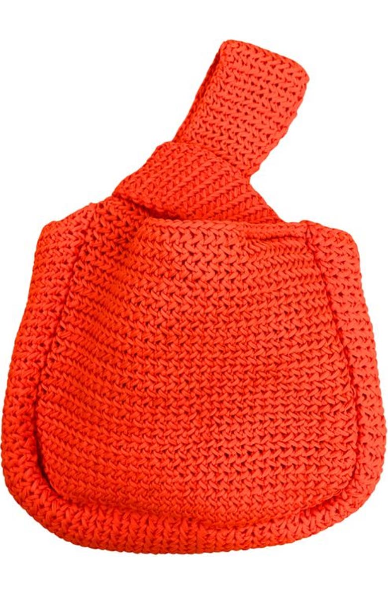 PINK HALEY Mackenzie Knit Clutch, Main, color, Orange