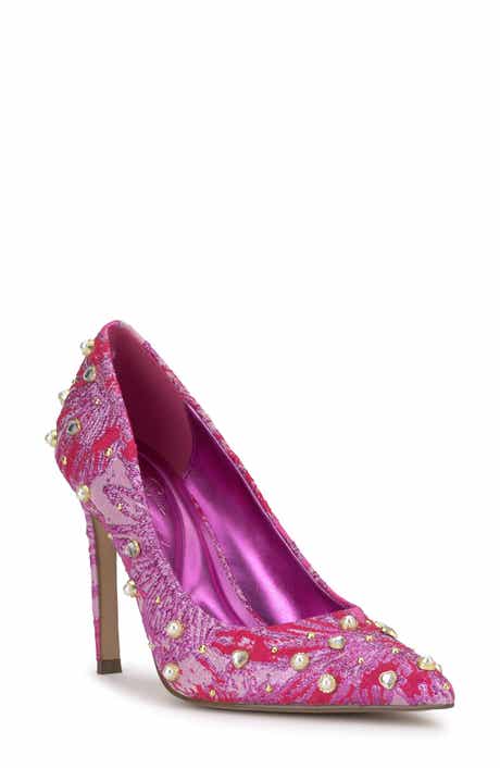 Welica Embellished Jacquard Pump