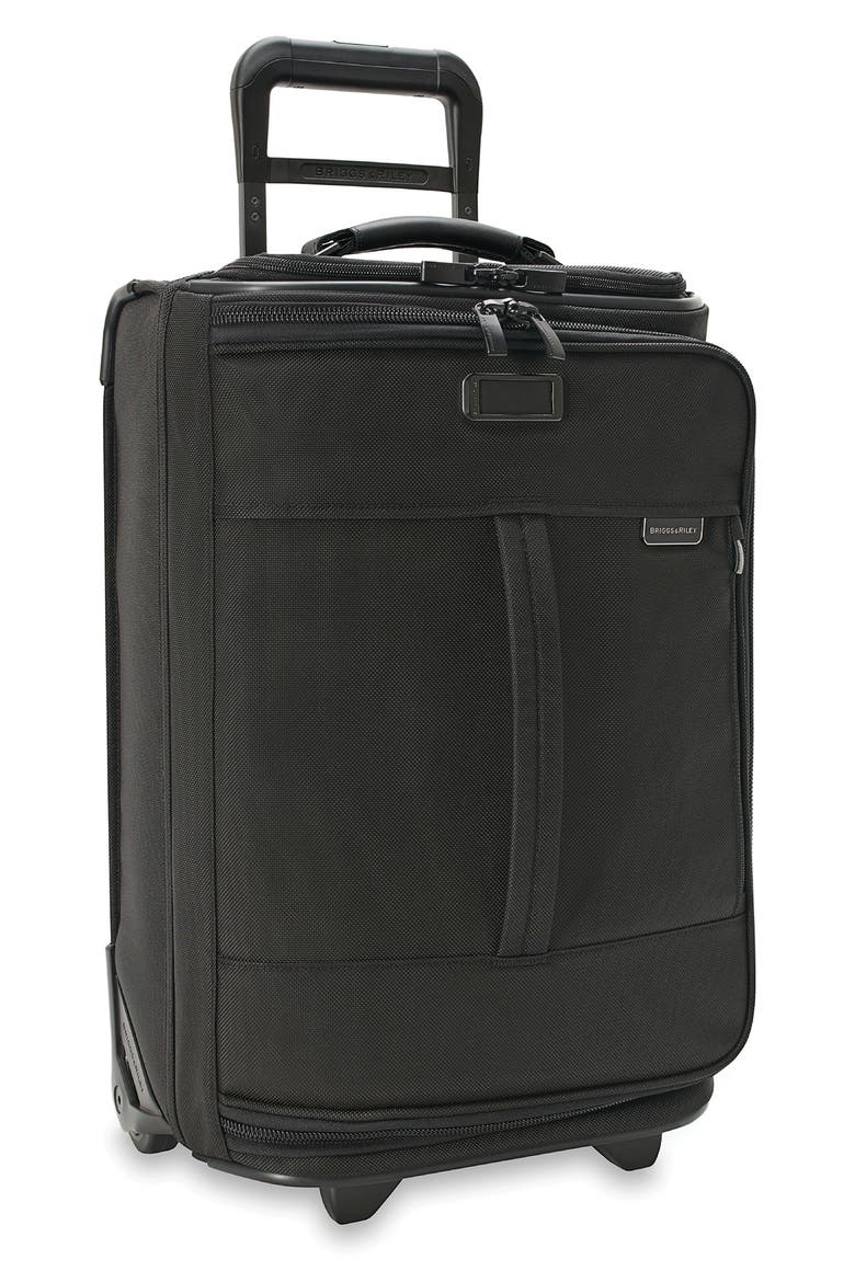 Baseline Global 21-Inch 2-Wheel Carry-On Duffle, Alternate, color, BLACK
