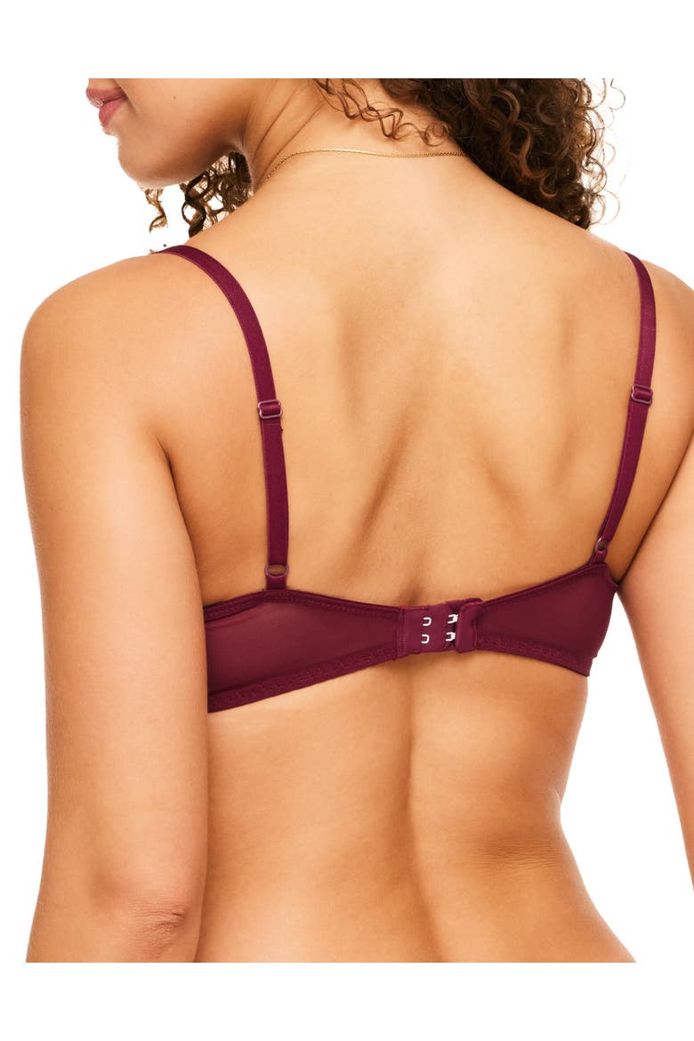 Nicholette Contour Balconette Bra, Alternate, color, Floral red