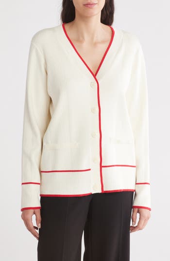 Tipped Cardigan
