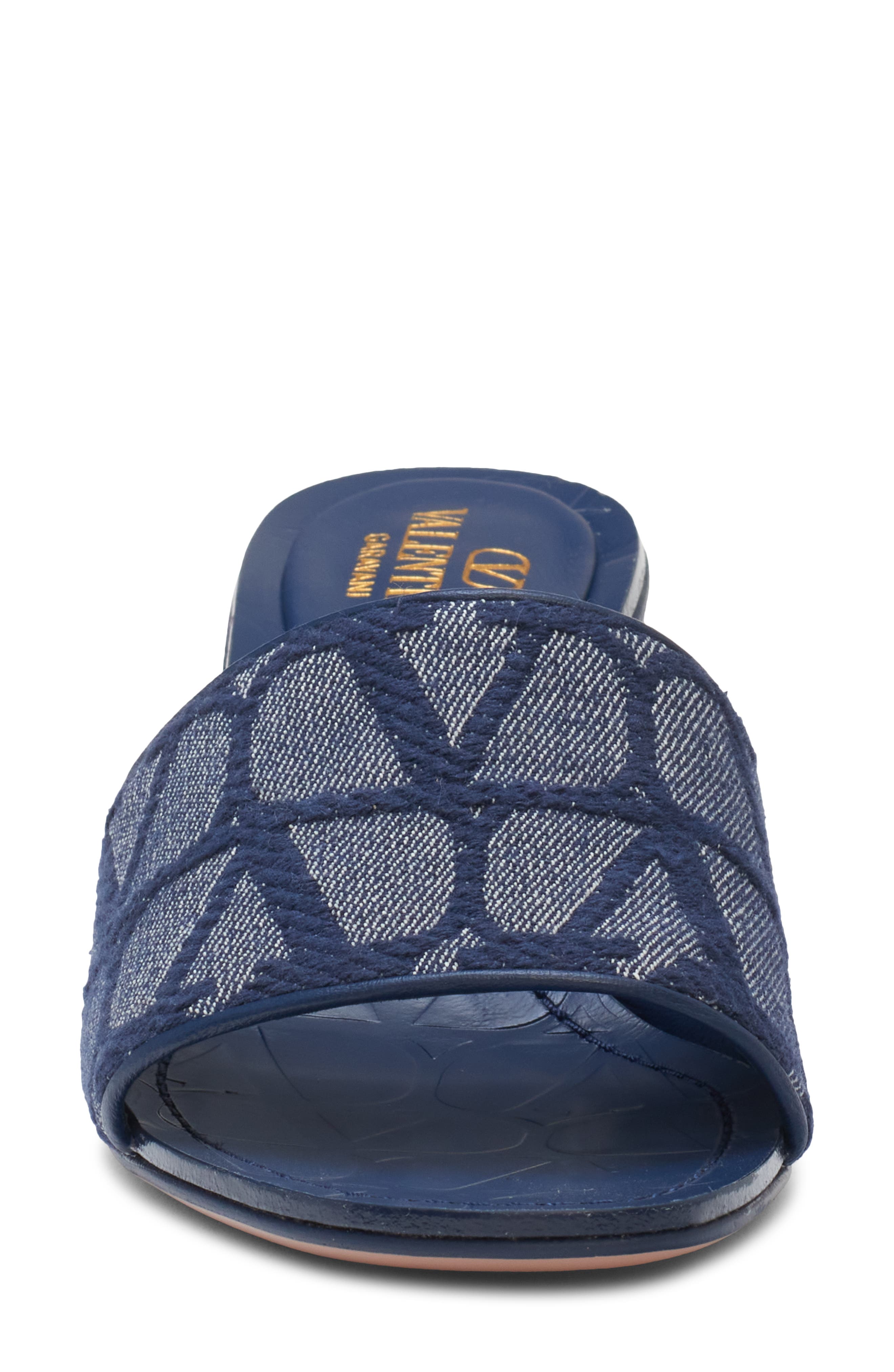 Valentino Garavani VLOGO Toile Iconographe Slide Sandal, Alternate, color, 