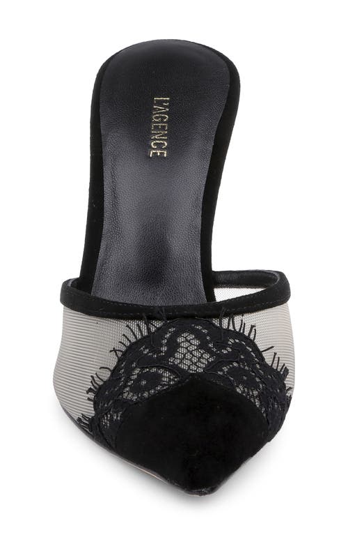L'agence Semois Pointed Toe Mule In Black