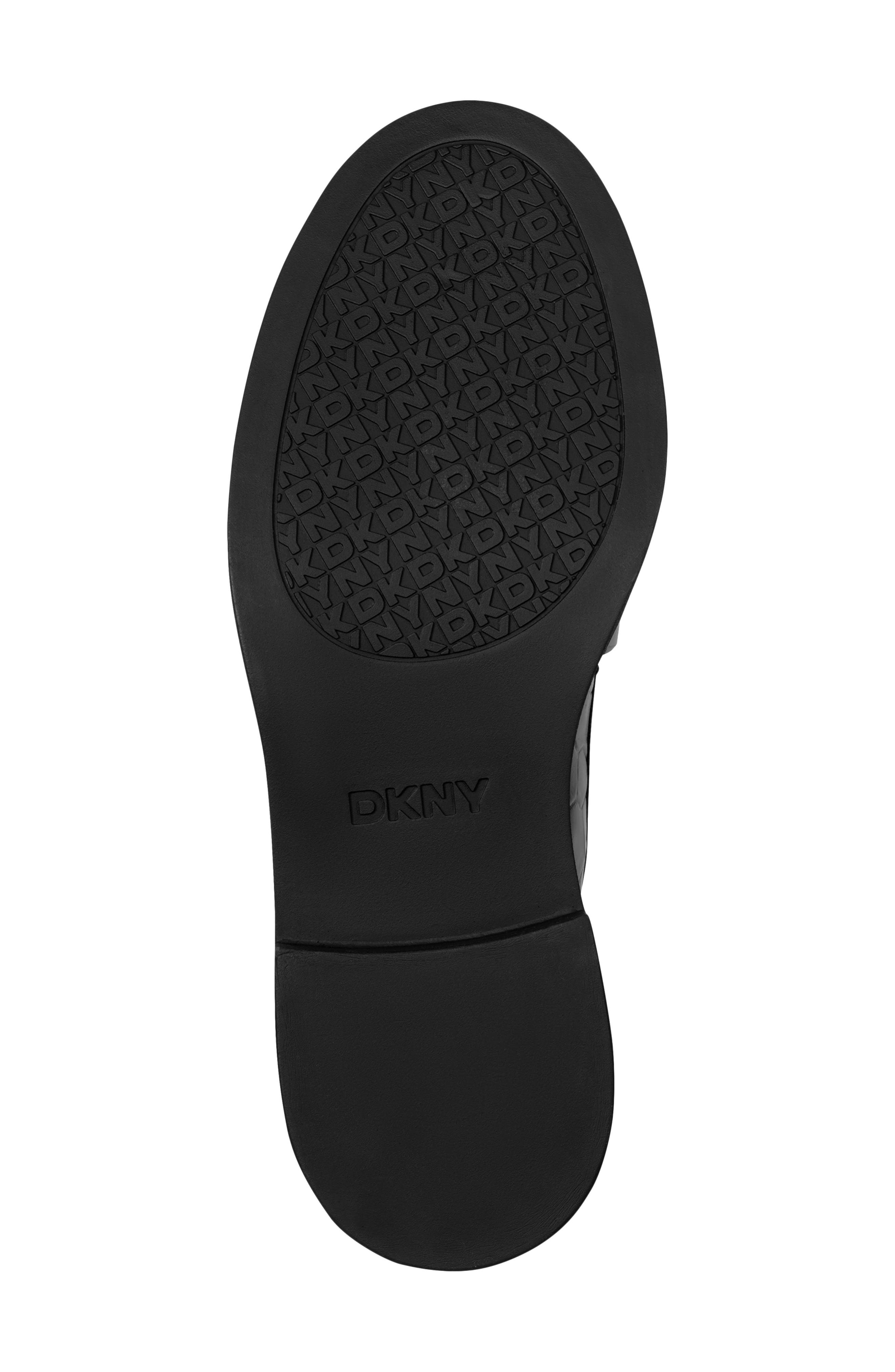 DKNY Ryleigh Chain Embossed Loafer, Alternate, color, Black