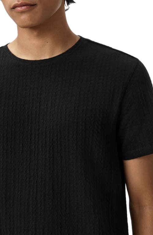 John Varvatos Brasse Crewneck T-shirt In Black