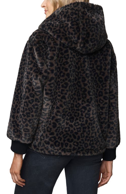 Splendid Lucia Faux Fur Hooded Jacket In Black