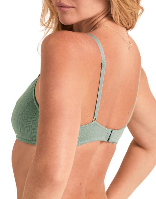 Adore Me Pointelle Unlined Bralette Bra In Green