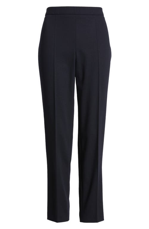 Hugo Boss Slim-fit Trousers With A Cropped Length In Clean Navy