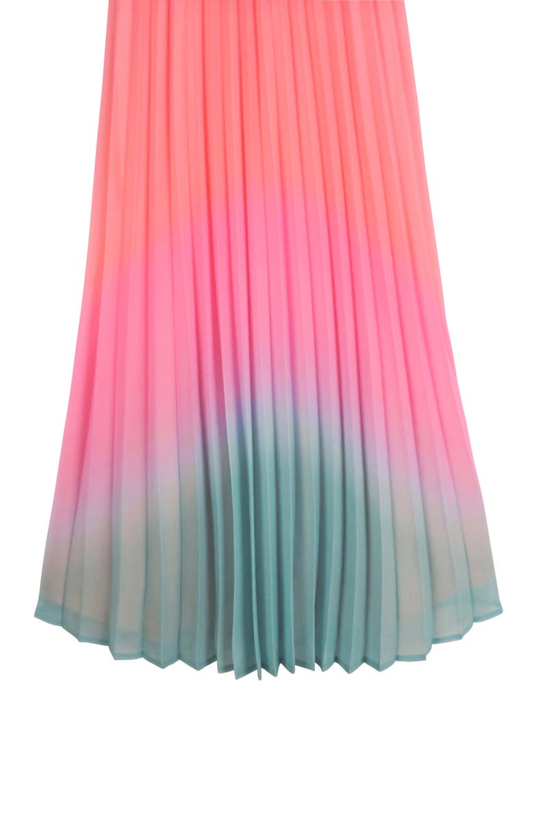 Zunie Kids' Ombré Pleated Maxi Dress, Alternate, color, 