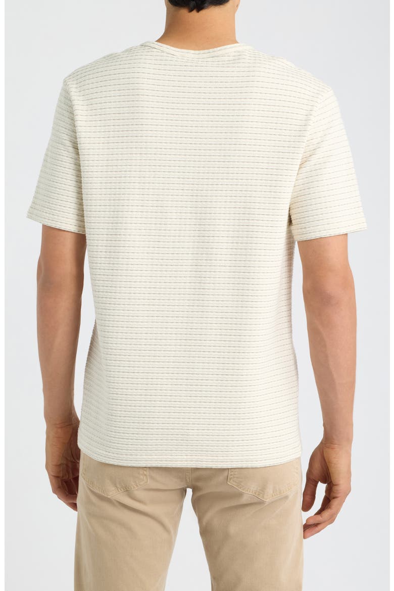 Jacquard Stripe T-Shirt, Alternate, color, CREAM/ BROWN STRIPE