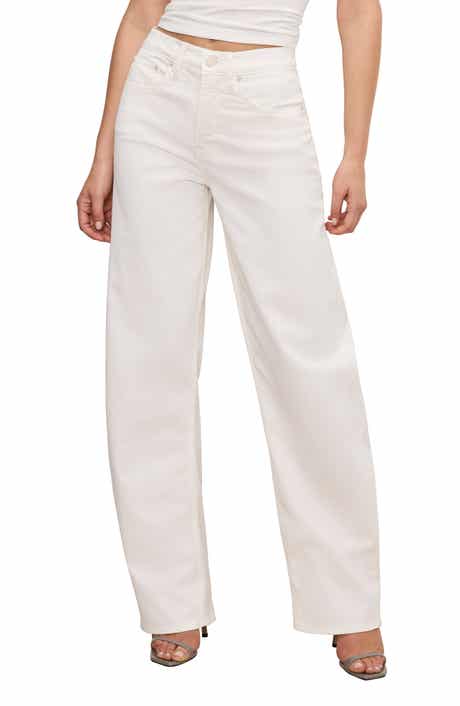 Good American Good Barrel High Waist Relaxed Barrel Twill Pants