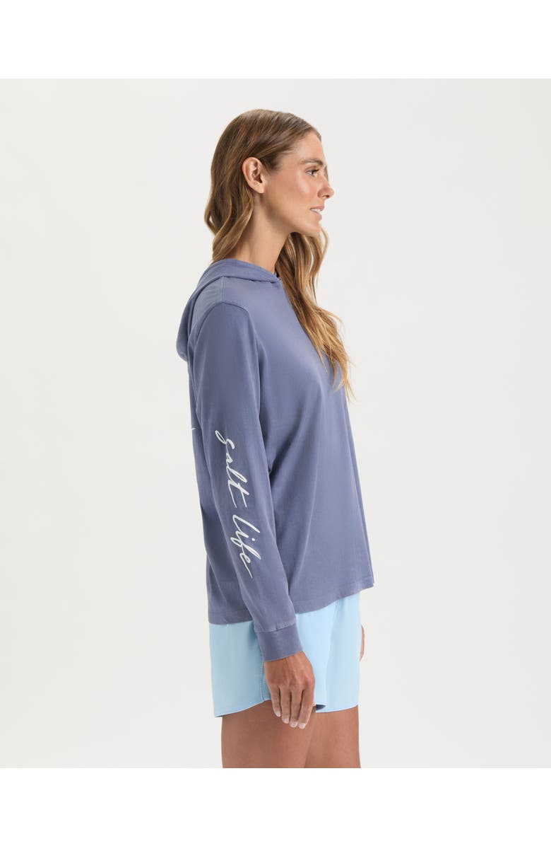Salt Life Evershine Salt Wash Hoodie, Alternate, color, Indigo