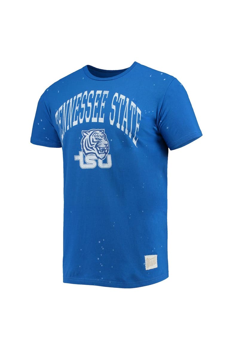 Men's Original Retro Brand Royal Tennessee State Tigers Bleach Splatter T-Shirt, Alternate, color, Royal