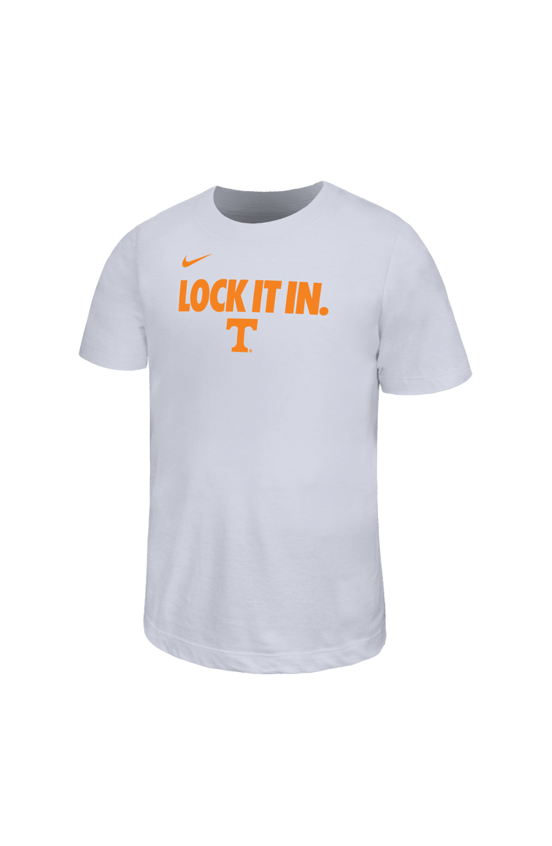 Nike Youth Nike White Tennessee Volunteers 2026 On-Court Bench Legend Dri-FIT T-Shirt, Main, color, White