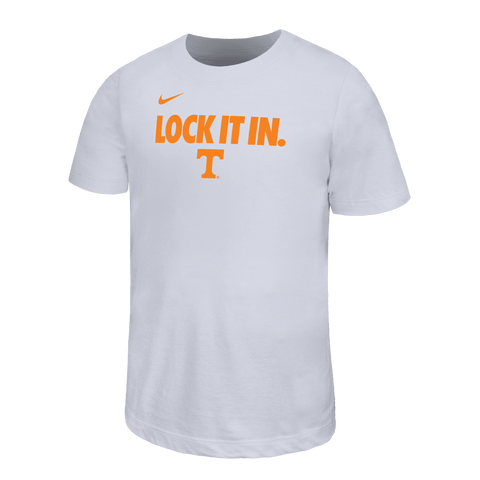 Youth Nike White Tennessee Volunteers 2026 On-Court Bench Legend Dri-FIT T-Shirt
