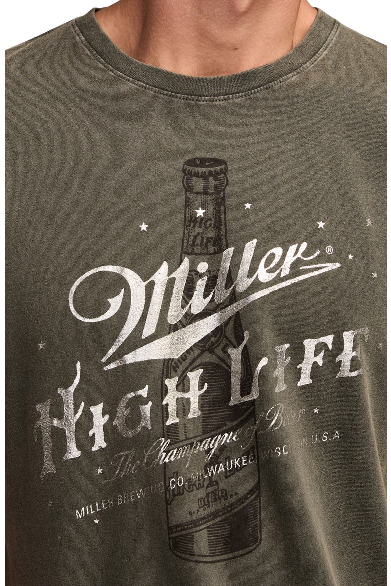 Miller High Life Graphic T-Shirt, Alternate, color, RAVEN