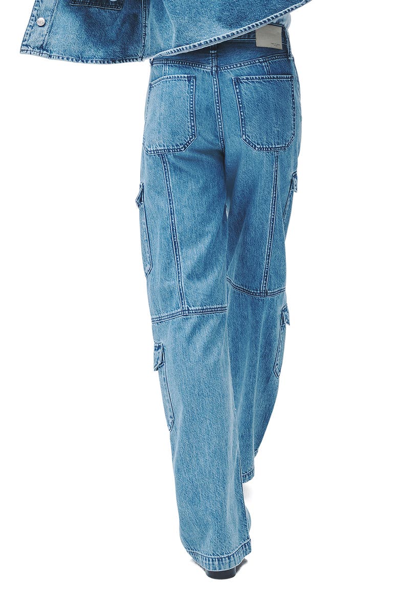 rag & bone Featherweight Cailyn Wide Leg Cargo Jeans, Alternate, color, 