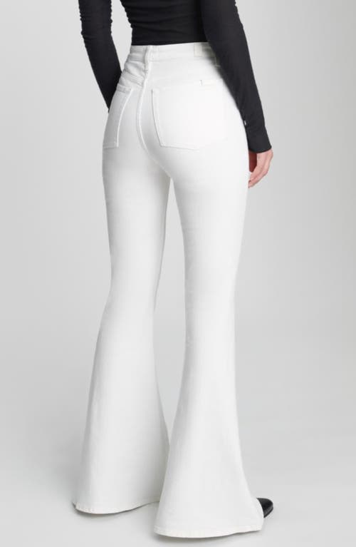 7 For All Mankind Mega Flare Pants In Clean White