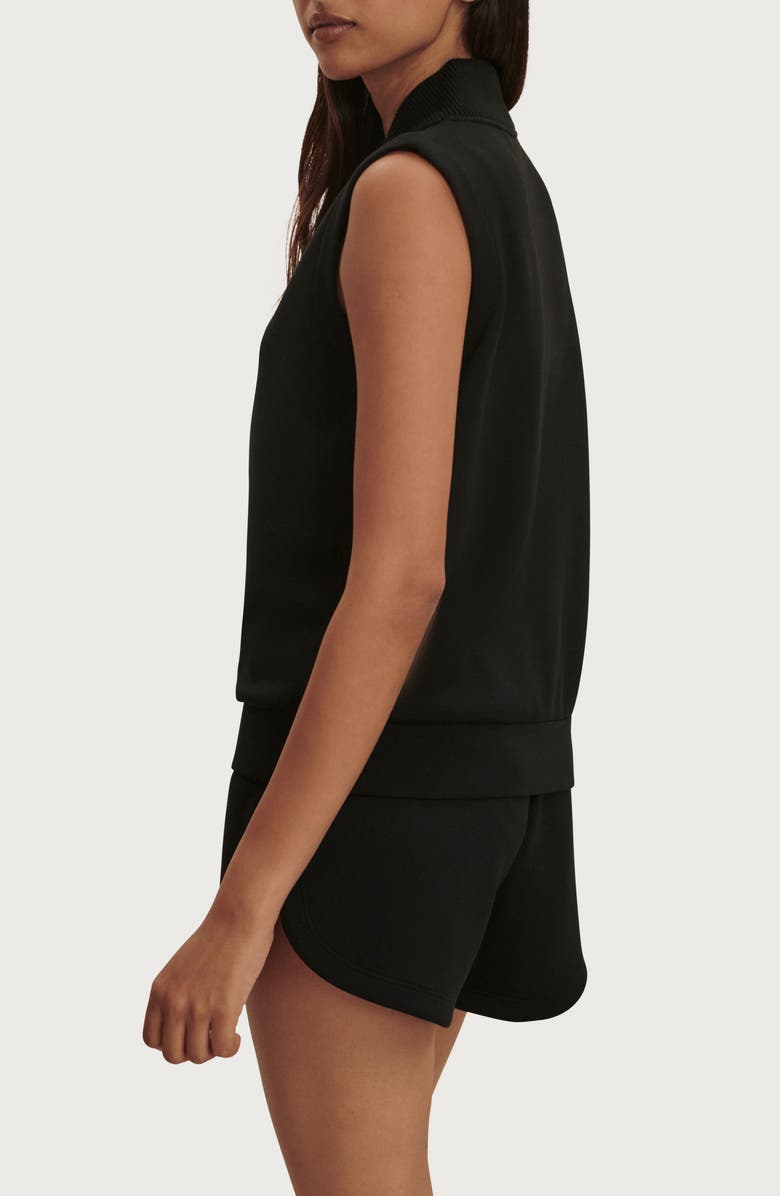 Varley Beau Sleeveless Half Zip Top, Alternate, color, Black