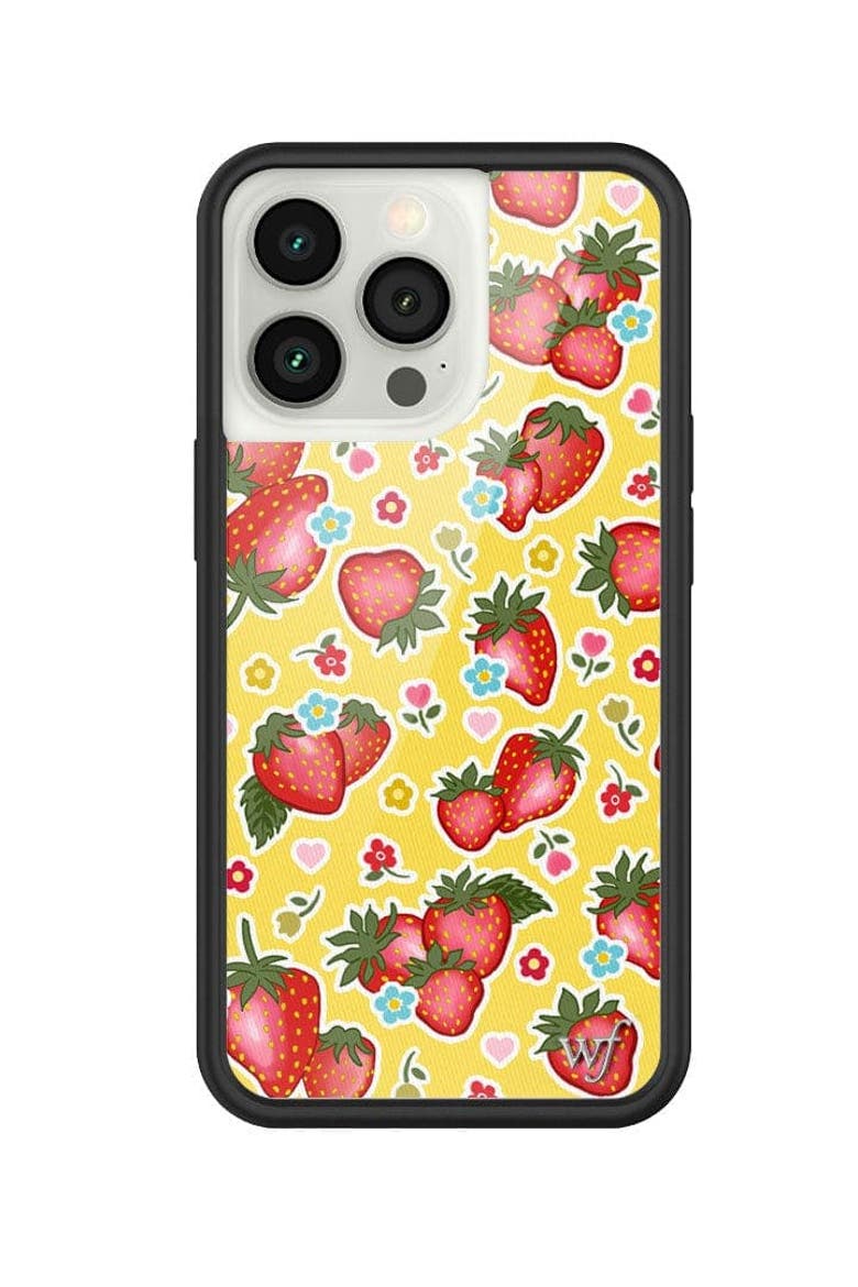 Sweet Berries iPhone Case, Alternate, color, Yellow