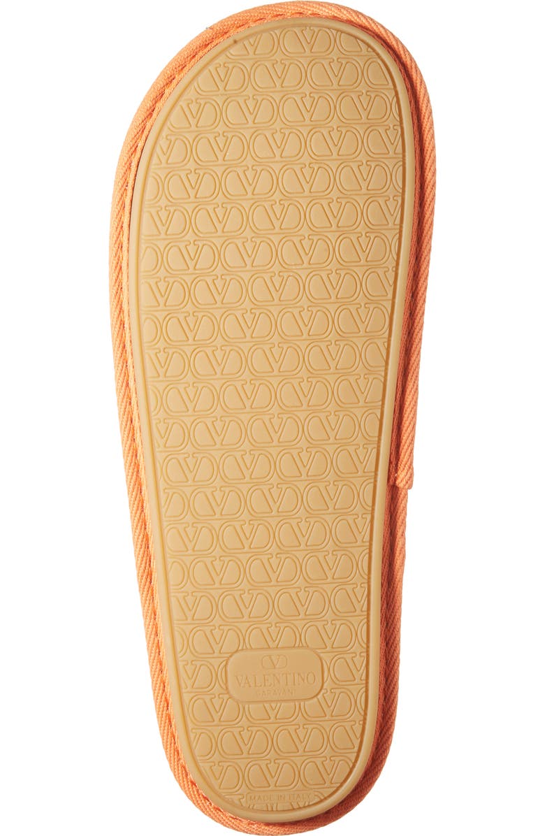 Valentino Garavani Monogram Scuff Slipper, Alternate, color, Indigo Multi