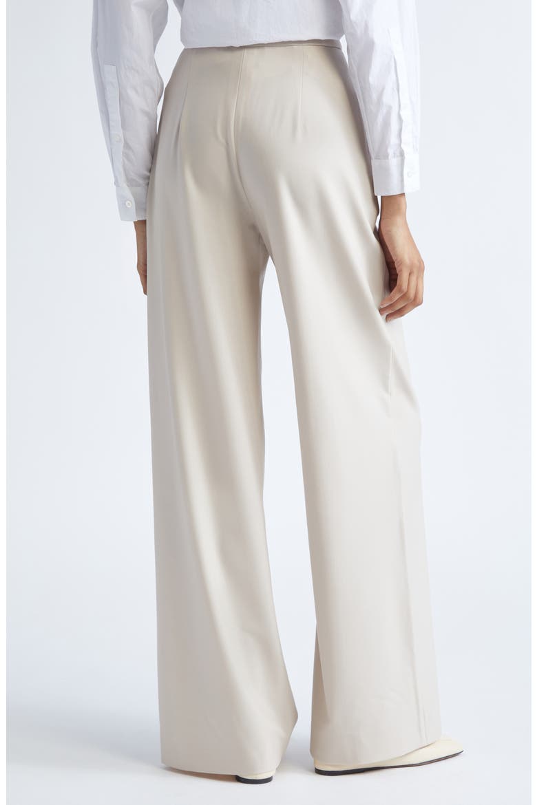 Denaro Wool Stretch Twill Wide Leg Pants, Alternate, color, BEIGE
